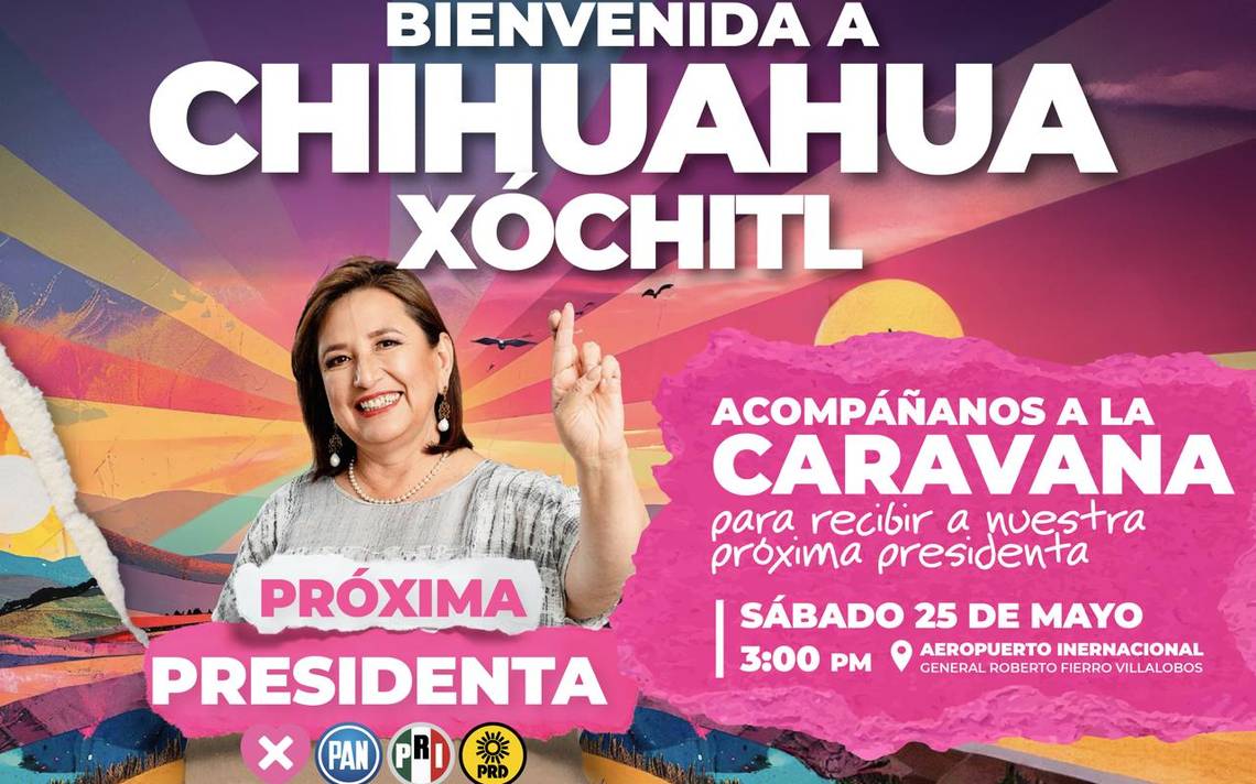 Con caravana recibirán mañana a Xóchitl Gálvez; invitan al cierre de